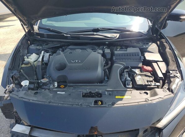 1N4AA6EV0MC509010 2021 NISSAN MAXIMA Черный Вид задней части салона