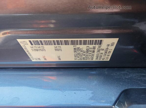 1N4AA6EV3LC366746 2020 NISSAN MAXIMA Silver VIN sticker view