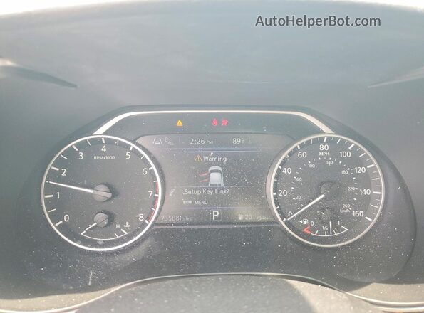 1N4AA6EV3LC385328 2020 NISSAN MAXIMA Белый Вид щитка приборов