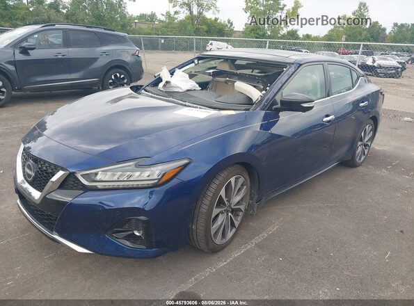 1N4AA6FV1PC507365 2023 NISSAN MAXIMA Blue Առջևի ձախ երեք քառորդ տեսարան
