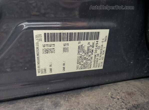 1N4AA6FVXMC501494 2021 NISSAN MAXIMA Gray ძრავის განყოფილების ხედი