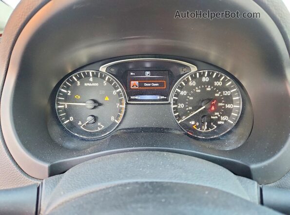 1N4AL3AP0GN318082 2016 NISSAN ALTIMA Red ხელსაწყოთა პანელის ხედი