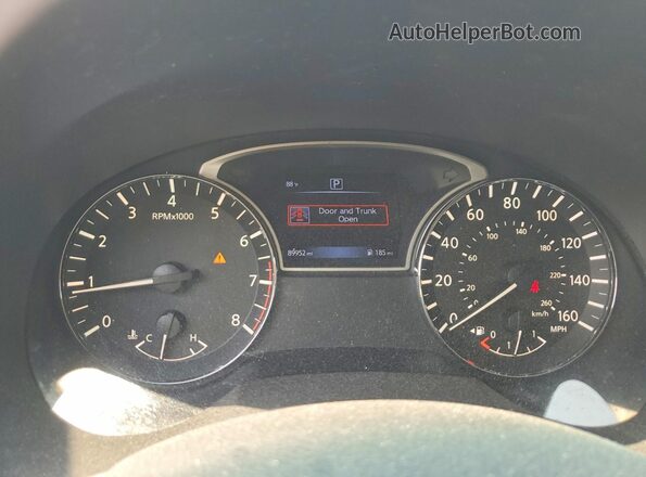 1N4AL3AP0GN343127 2016 NISSAN ALTIMA Burgundy ხელსაწყოთა პანელის ხედი