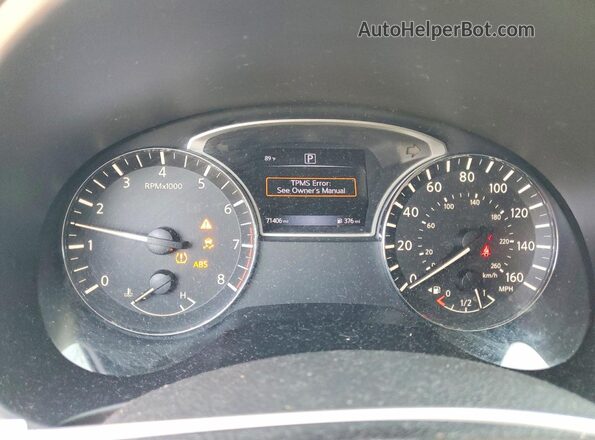 1N4AL3AP0HC100754 2017 NISSAN ALTIMA Белый Вид щитка приборов