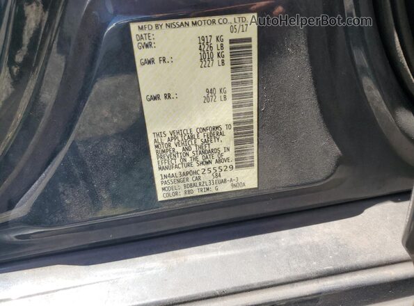 1N4AL3AP0HC255529 2017 NISSAN ALTIMA Charcoal Engine compartment view
