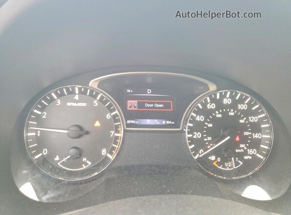 1N4AL3AP0HC291124 2017 NISSAN ALTIMA Black ხელსაწყოთა პანელის ხედი