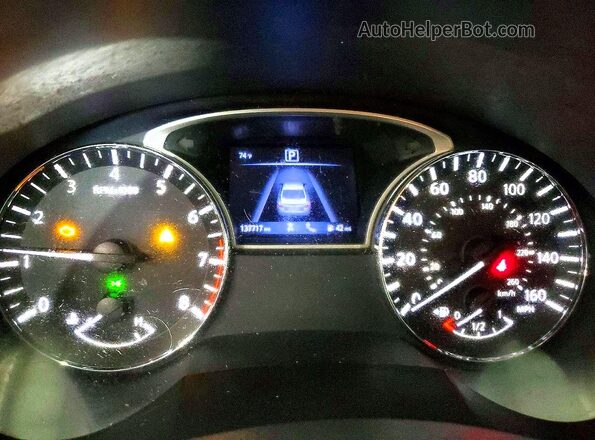 1N4AL3AP0JC138524 2018 NISSAN ALTIMA White Вид щитка приладів