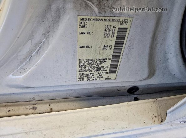 1N4AL3AP0JC138538 2018 NISSAN ALTIMA White Շարժիչի բաժամունքի տեսք