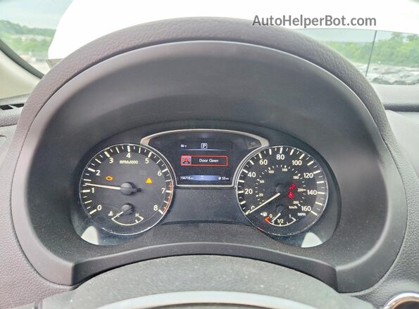 1N4AL3AP0JC140564 2018 NISSAN ALTIMA White Vista del cuadro de instrumentos