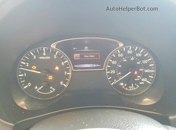 1N4AL3AP0JC172480 2018 NISSAN ALTIMA Gray Vista del cuadro de instrumentos