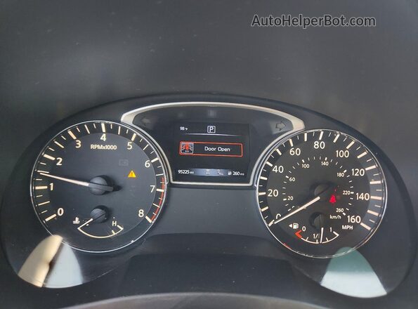 1N4AL3AP0JC221581 2018 NISSAN ALTIMA Black Instrument cluster view