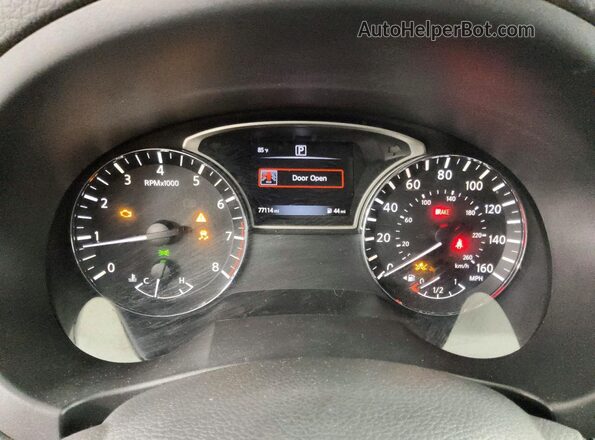 1N4AL3AP0JC476148 2018 NISSAN ALTIMA Burgundy Вид щитка приладів