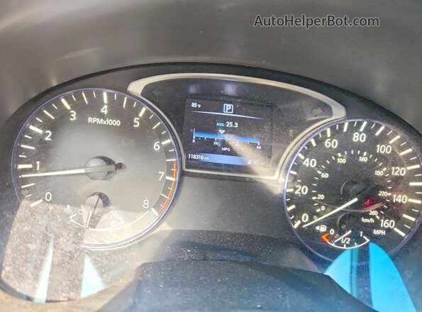 1N4AL3AP1GC207245 2016 NISSAN ALTIMA Silver Вид щитка приладів