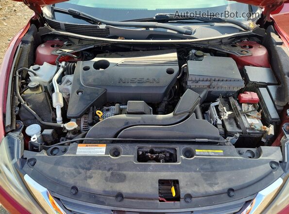 1N4AL3AP1HC137652 2017 NISSAN ALTIMA Red უკანა სალონის ხედი