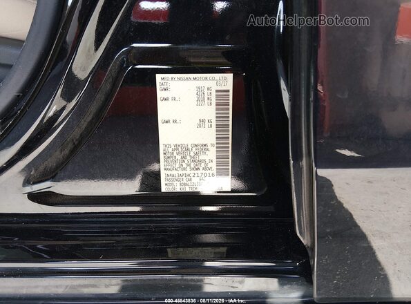 1N4AL3AP1HC217016 2017 NISSAN ALTIMA Black Widok komory silnika