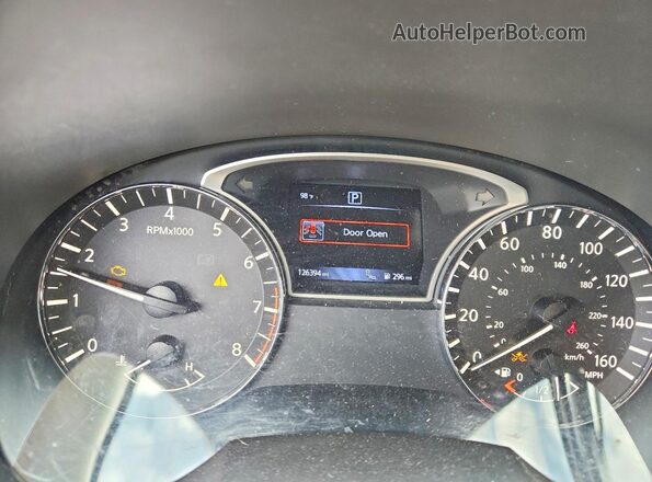 1N4AL3AP1HC295859 2017 NISSAN ALTIMA Black ხელსაწყოთა პანელის ხედი