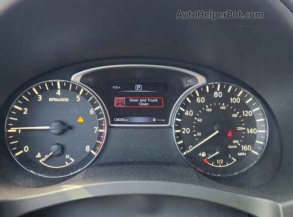 1N4AL3AP1HC495690 2017 NISSAN ALTIMA Black ხელსაწყოთა პანელის ხედი