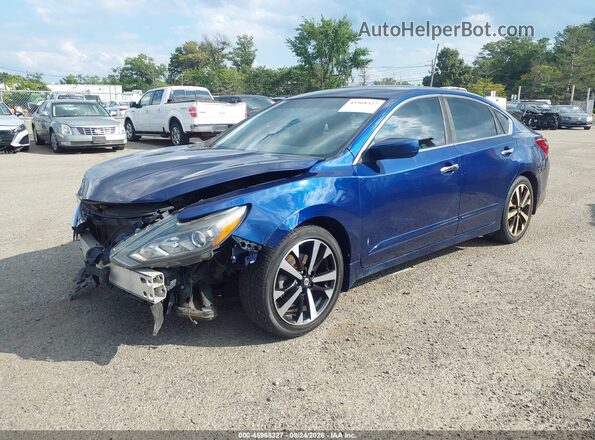 1N4AL3AP1JC103992 2018 NISSAN ALTIMA Синий Передняя левая четверть