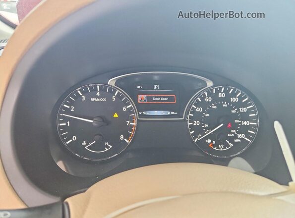 1N4AL3AP1JC223257 2018 NISSAN ALTIMA Red Instrument cluster view
