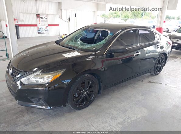 1N4AL3AP1JC295849 2018 NISSAN ALTIMA Черный Передняя левая четверть