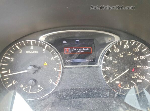 1N4AL3AP2GN373293 2016 NISSAN ALTIMA Black ხელსაწყოთა პანელის ხედი