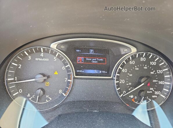 1N4AL3AP2HC252759 2017 NISSAN ALTIMA Red Vista del cuadro de instrumentos