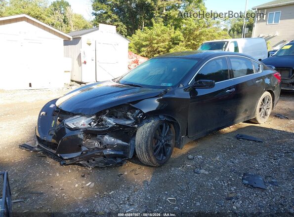 1N4AL3AP2JC158760 2018 NISSAN ALTIMA Black Առջևի ձախ երեք քառորդ տեսարան