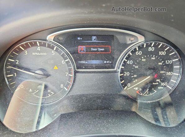 1N4AL3AP3GN334485 2016 NISSAN ALTIMA Черный Вид щитка приборов