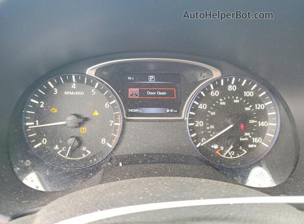 1N4AL3AP3GN390037 2016 NISSAN ALTIMA Серебряный Вид щитка приборов