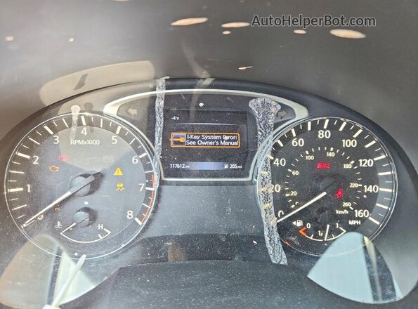 1N4AL3AP3HN320619 2017 NISSAN ALTIMA Белый Вид щитка приборов