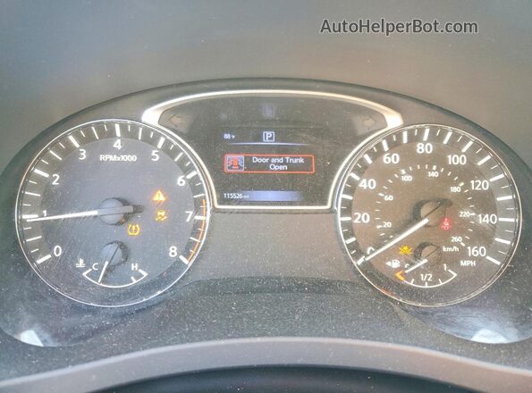 1N4AL3AP3JC114542 2018 NISSAN ALTIMA Black Вид щитка приладів