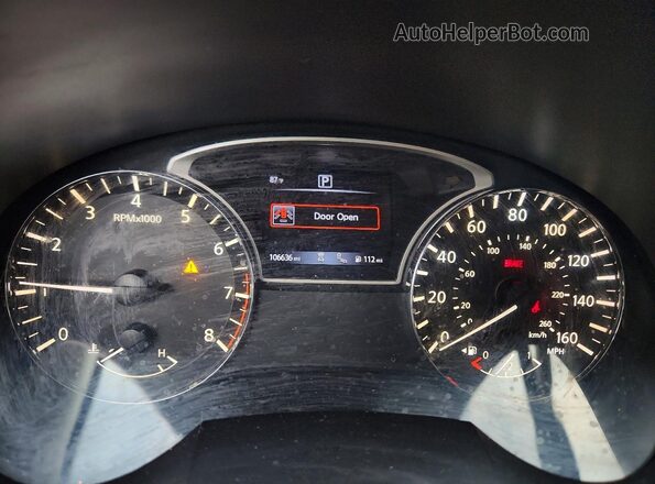 1N4AL3AP3JC123726 2018 NISSAN ALTIMA Black Vista del cuadro de instrumentos