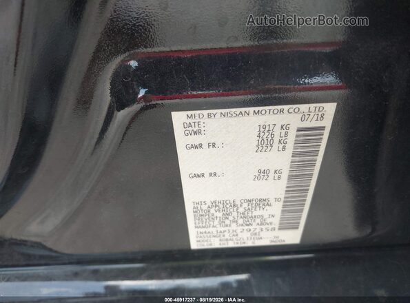 1N4AL3AP3JC297358 2018 NISSAN ALTIMA Black Vista del compartimento del motor