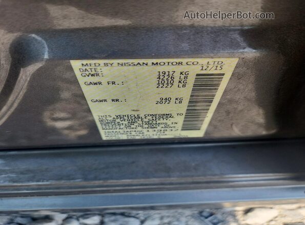 1N4AL3AP4GC139832 2016 NISSAN ALTIMA Gray Vista del compartimento del motor