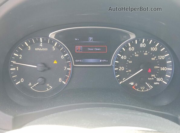 1N4AL3AP4HC173898 2017 NISSAN ALTIMA Black Instrument cluster view