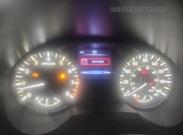 1N4AL3AP4HC188644 2017 NISSAN ALTIMA Black ხელსაწყოთა პანელის ხედი