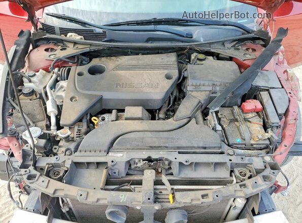 1N4AL3AP4HC272592 2017 NISSAN ALTIMA Red Widok wnętrza z tyłu