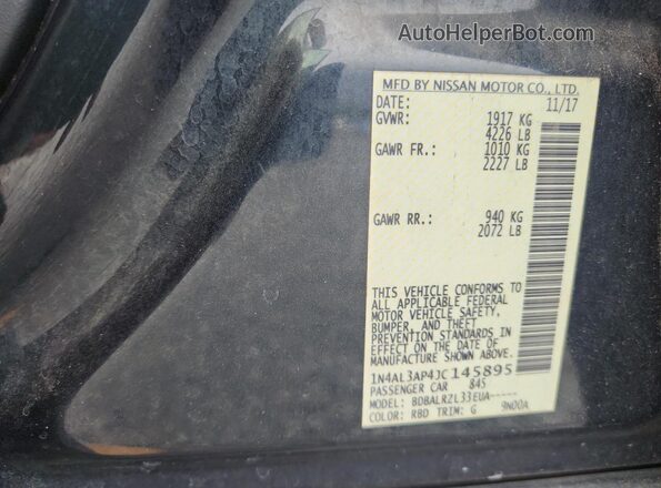 1N4AL3AP4JC145895 2018 NISSAN ALTIMA Blue Շարժիչի բաժամունքի տեսք