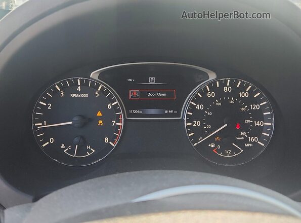 1N4AL3AP4JC225150 2018 NISSAN ALTIMA Black Вид щитка приладів