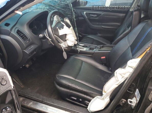1N4AL3AP4JC279578 2018 NISSAN ALTIMA Black წინა სალონის ხედი
