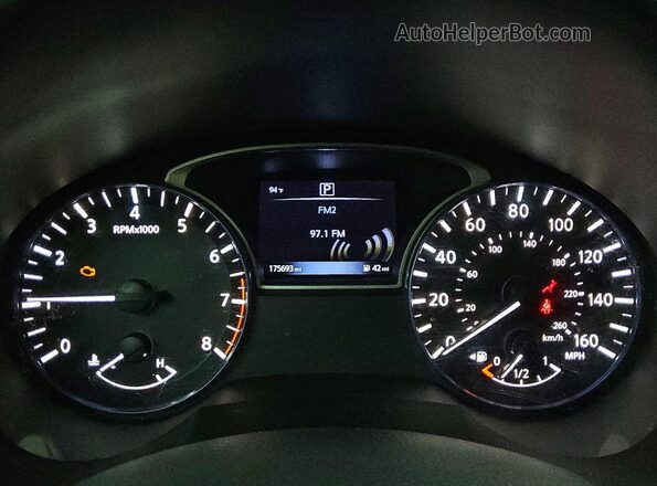 1N4AL3AP5GC182415 2016 NISSAN ALTIMA Черный Вид щитка приборов