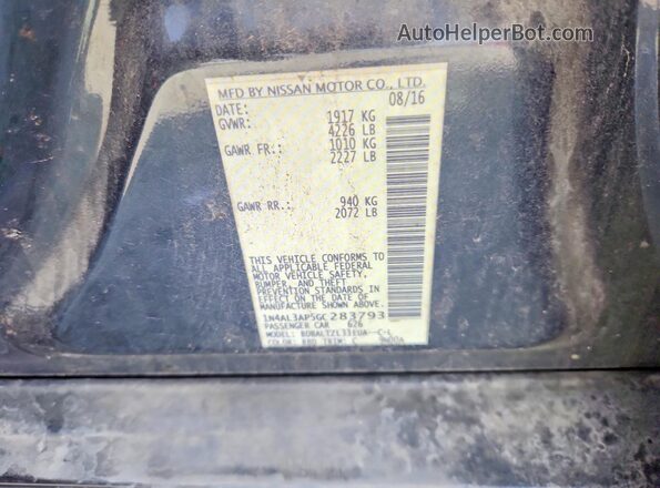 1N4AL3AP5GC283793 2016 NISSAN ALTIMA Gray Widok komory silnika