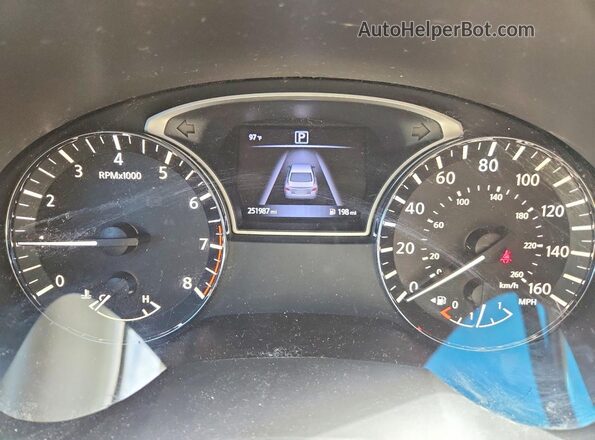 1N4AL3AP5GN304968 2016 NISSAN ALTIMA Gray Vista del cuadro de instrumentos