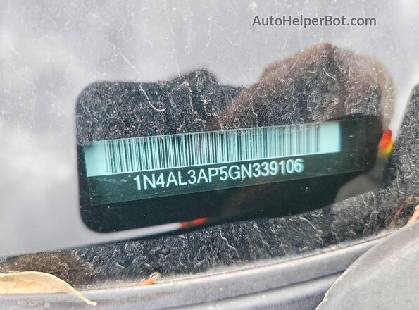 1N4AL3AP5GN339106 2016 NISSAN ALTIMA Gray Շարժիչի բաժամունքի տեսք