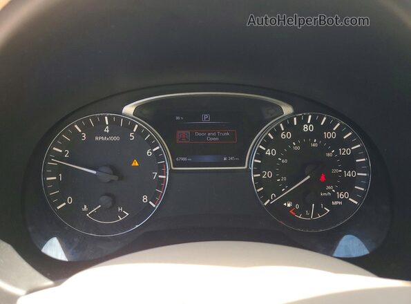 1N4AL3AP5HC172811 2017 NISSAN ALTIMA Белый Вид щитка приборов