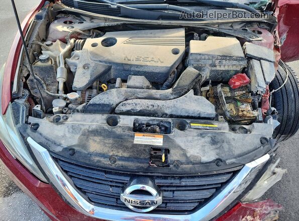 1N4AL3AP5HC277574 2017 NISSAN ALTIMA Maroon Widok wnętrza z tyłu