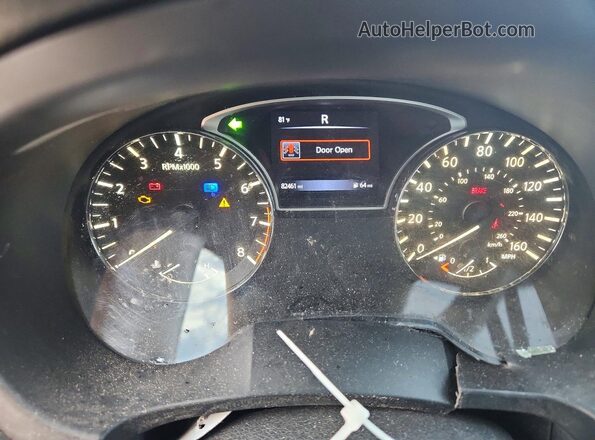 1N4AL3AP5HC277574 2017 NISSAN ALTIMA Maroon Widok zestawu wskaźników