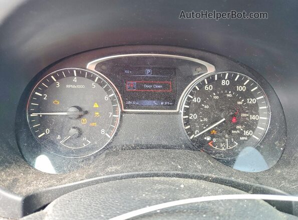 1N4AL3AP5HC282905 2017 NISSAN ALTIMA Red ხელსაწყოთა პანელის ხედი