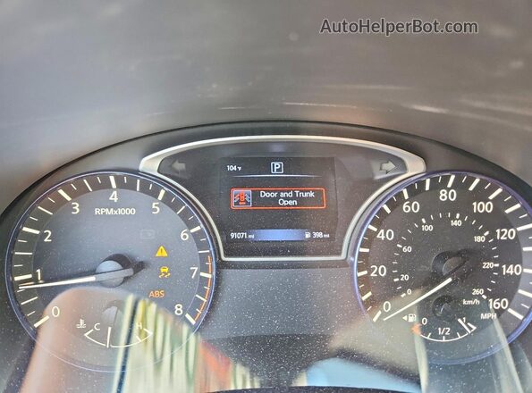 1N4AL3AP5HN333582 2017 NISSAN ALTIMA White Вид щитка приладів