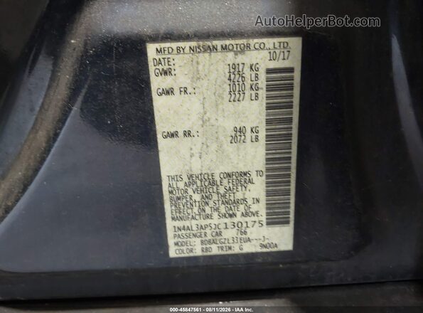 1N4AL3AP5JC130175 2018 NISSAN ALTIMA Gray Вид підкапотного простору